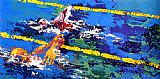 Leroy Neiman Olympic Swimmers painting